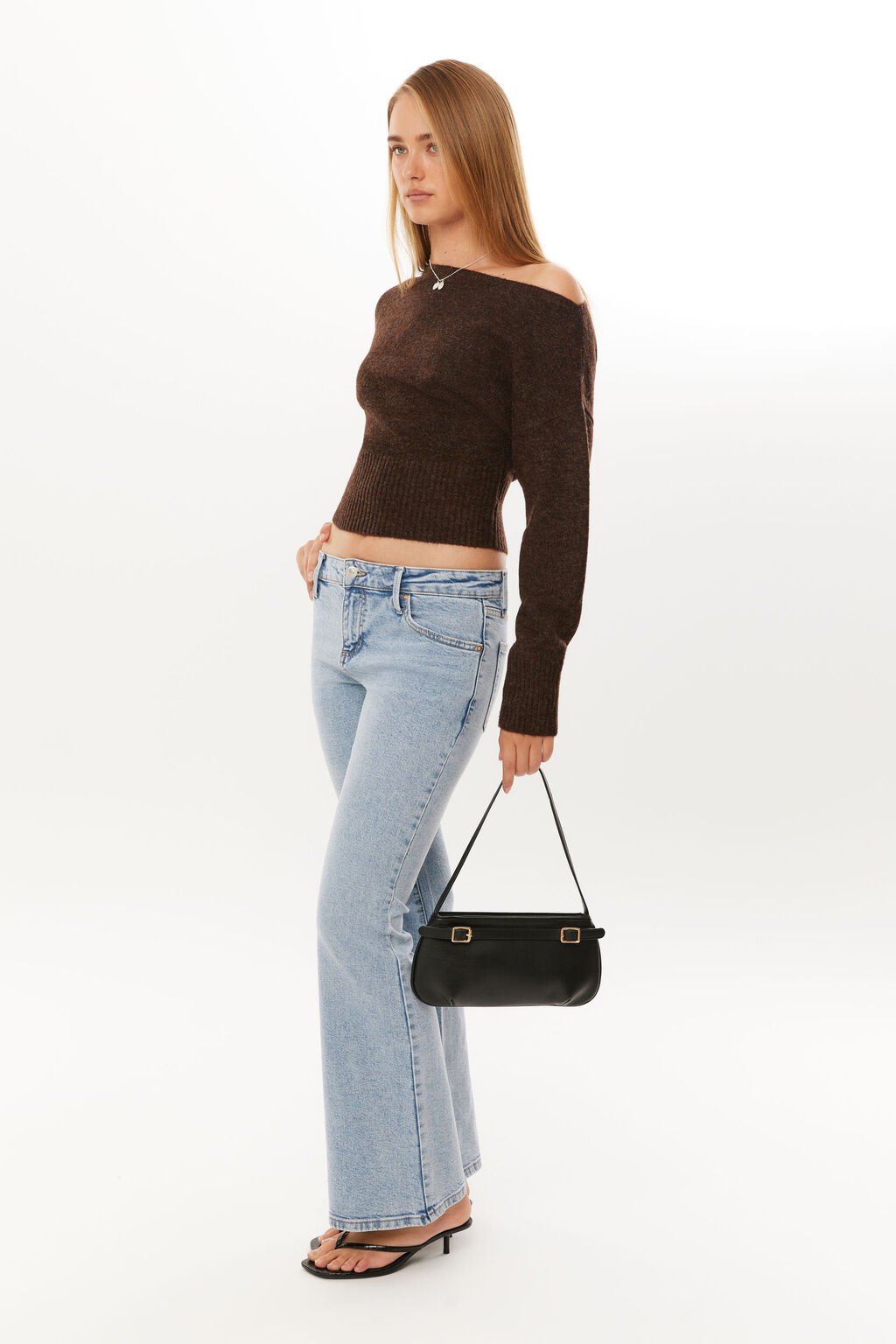 Fall Off-Shoulder Top in Cocoa