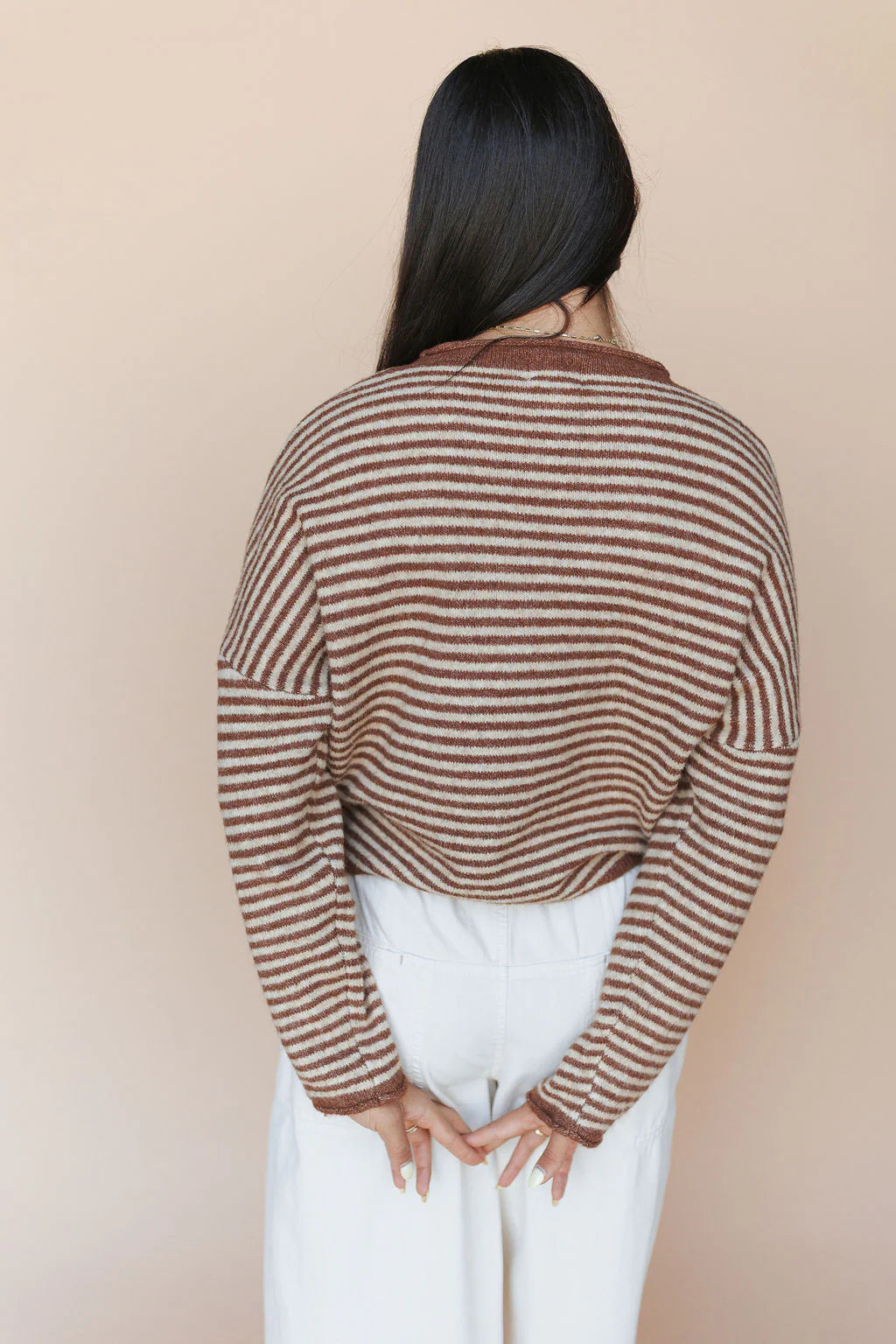 Piper Cardigan in  Pinstripe