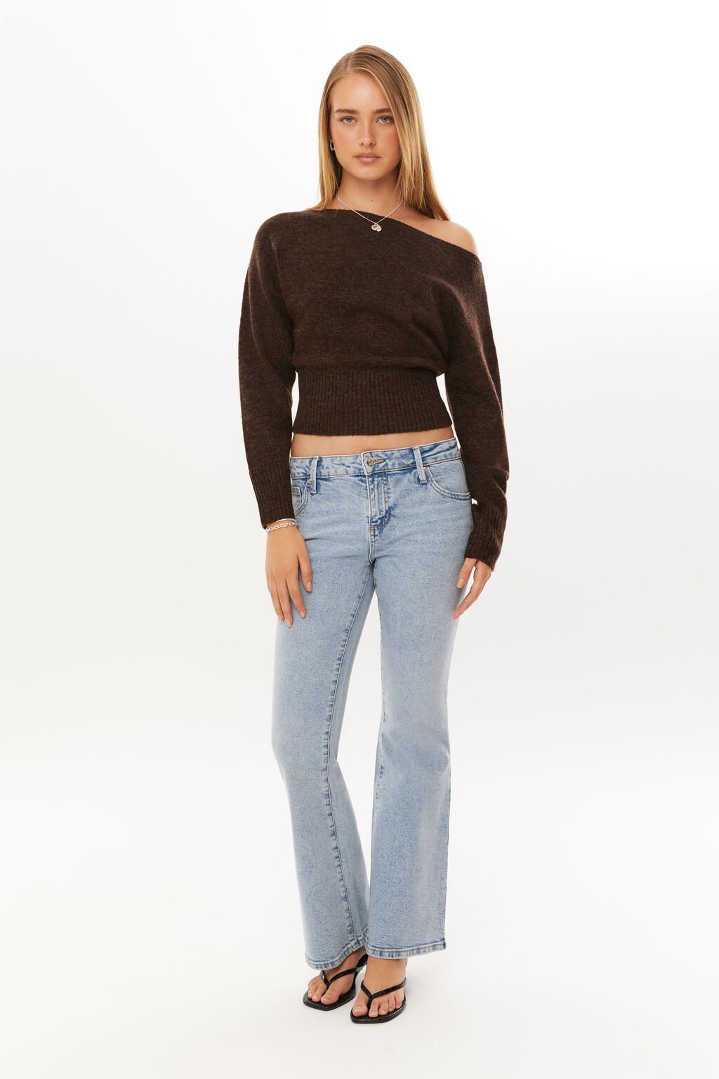 Fall Off-Shoulder Top in Cocoa